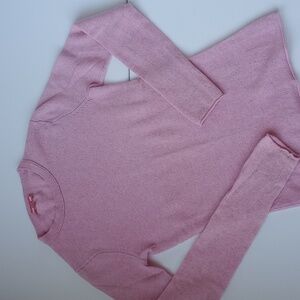 J.Crew Womens 100% Italian Cashmere Classic Fit Ice Pink Size XS